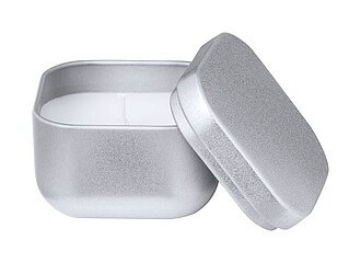 MANDALA Vanilková vonná svíčka, stříbrná