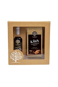 MANKAVAK Malá dárková sada kávové mandlovky 0,2l a 100 g kávy zrno - reklamní předměty