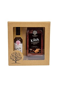 MANKAVEK Dárková sada mandlovky 0,2l a mleté kávy 100g - reklamní předměty