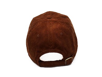 Manšestrová 6panelová kšiltovka, měděná