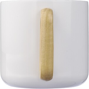 MARIAL Dvoustěnný hrnek z nerezové oceli, 400 ml, bílá