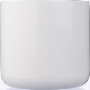 MARIAL Dvoustěnný hrnek z nerezové oceli, 400 ml, bílá