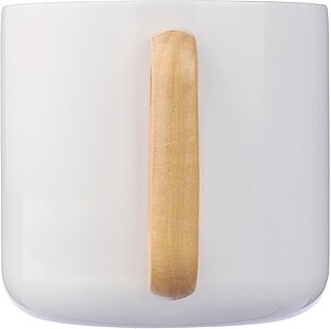 MARIAL Dvoustěnný hrnek z nerezové oceli, 400 ml, bílá