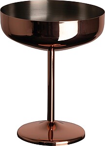 Měděná sklenice na martini 300 ml, růžová