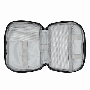 MERIAL Organizér na kabely a počítačové doplňky, antracitová