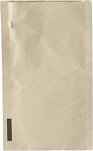 MESIM Klíčenka z recyklované kůže ve tvaru domečku, hnědá