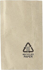 MESIM Klíčenka z recyklované kůže ve tvaru domečku, hnědá