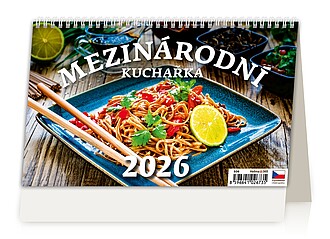 Mezinárodní kuchařka 2026, stolní kalendář - reklamní kalendáře