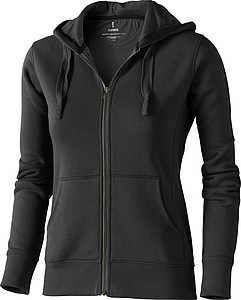 Mikina ELEVATE ARORA HOODED LADIES SWEATER antracitová XL