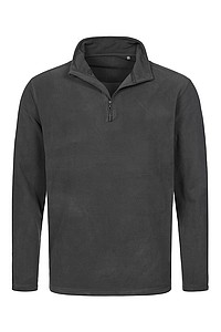 Mikina STEDMAN ACTIVE FLEECE HALF ZIP JACKET MEN šedá XL - potisk mikin