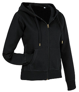 Mikina STEDMAN ACTIVE SWEATJACKET WOMEN černá M - mikina s vlastním potiskem