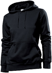 Mikina STEDMAN HOODED SWEATSHIRT WOMEN černá S - mikina s vlastním potiskem