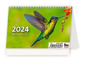 MINI 14denní kalendář 2026, stolní kalendář - reklamní kalendáře