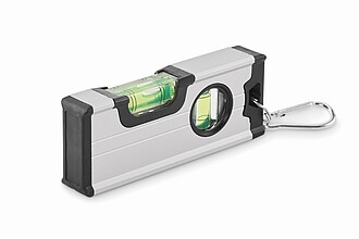 Mini magnetická hliníková vodováha, stříbrná - reklamní předměty