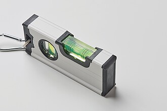 Mini magnetická hliníková vodováha, stříbrná