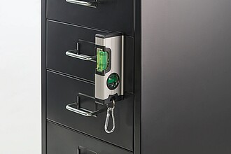 Mini magnetická hliníková vodováha, stříbrná