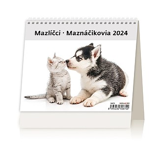 Minimax Mazlíčci 2026, stolní kalendář - reklamní kalendáře