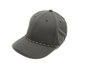 Moderní kšiltovka s ozdobnou šňůrkou na kšiltu, vojenská zelená