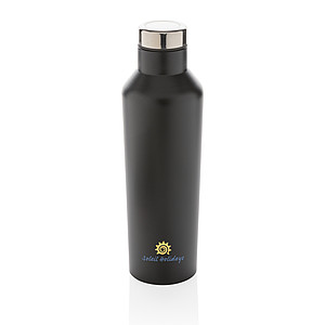 Moderní nerezová termo láhev 500 ml, černá - reklamní předměty