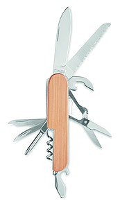 Multifunkční kapesní nůž, bambusový povrch
