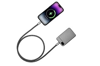 Nabíjecí a datový kabel Brandcharger, gun metal