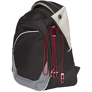 Nabíjecí kabel 5v1 z recyklovaného hliníku, červená