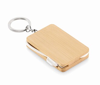 Nabíjecí kabel ve formě přívěsku, světle hnědá