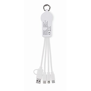 Nabíjecí type-C kabel 2v1, bílá