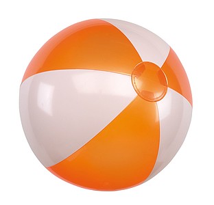 Nafukovací míč, průměr 28 cm, oranžová bílá