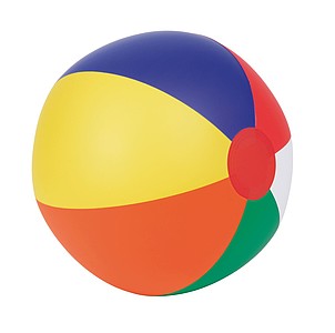 Nafukovací plážový míč, 6 panelů, vícebarevný