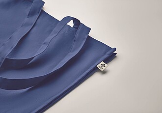 Nákupní taška z organické bavlny, královská modrá