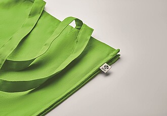 Nákupní taška z organické bavlny, světle zelená