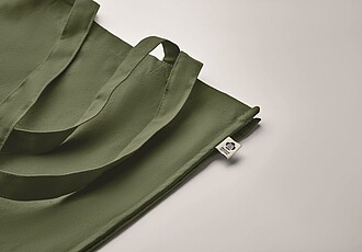 Nákupní taška z organické bavlny, zelená