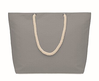 Nákupní taška z recyklované bavlny, šedá