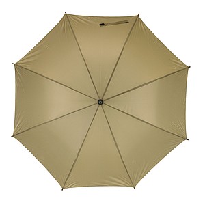 NARSIOL Automatický deštník s dřevěnou holí, béžová