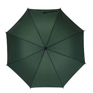 NARSIOL Automatický deštník s dřevěnou holí, tmavě zelená