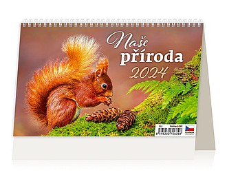 Naše příroda 2026, stolní kalendář - reklamní kalendáře