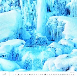 Nástěnný kalendář Aqua 2026