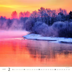 Nástěnný kalendář Aqua 2026