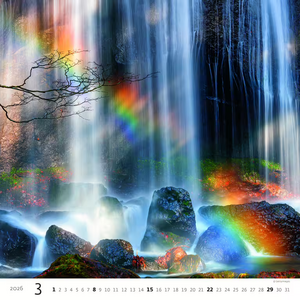 Nástěnný kalendář Aqua 2026