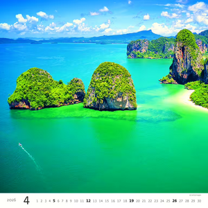 Nástěnný kalendář Aqua 2026