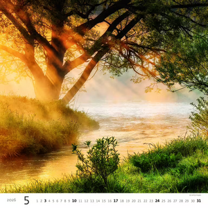 Nástěnný kalendář Aqua 2026