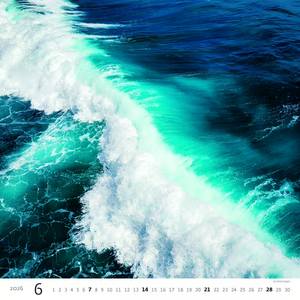 Nástěnný kalendář Aqua 2026