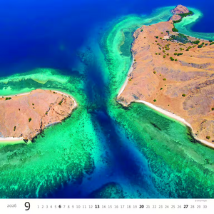 Nástěnný kalendář Aqua 2026