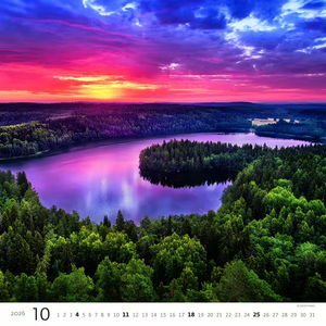 Nástěnný kalendář Aqua 2026