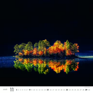 Nástěnný kalendář Aqua 2026