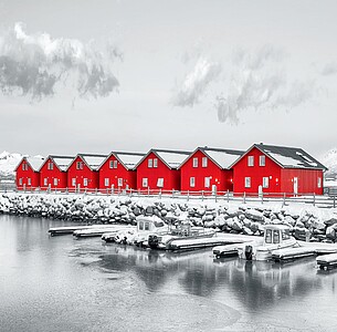 Nástěnný kalendář Black Red 2025 včetně laše