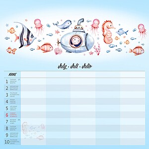 Nástěnný kalendář Family Planner 2026 včetně laše