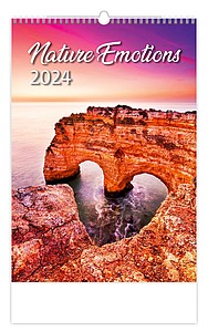 Nature Emotions 2026, nástěnný kalendář, prodloužená záda - reklamní kalendáře
