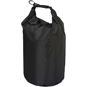 Nepromokavý vak Camper, 10 l, outdoorový styl, černá - batoh s potiskem